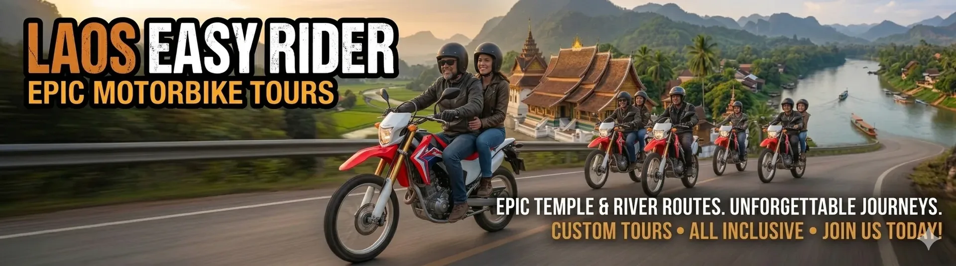 11 Days Easy Rider From Champassak To Luang Prabang